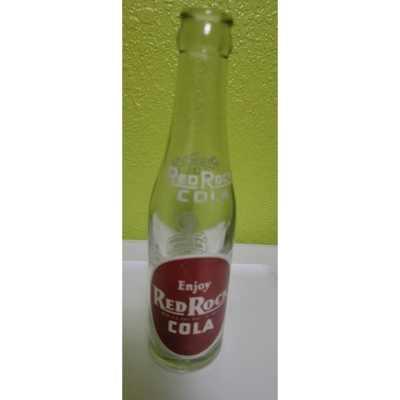 Rare Vintage Antique‎ Soda Pop Glass Bottle Enjoy Red Rock Cola - Picture 1 of 6